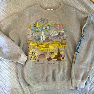 Disneyland Sweatshirt Large - Vintage Shag Look